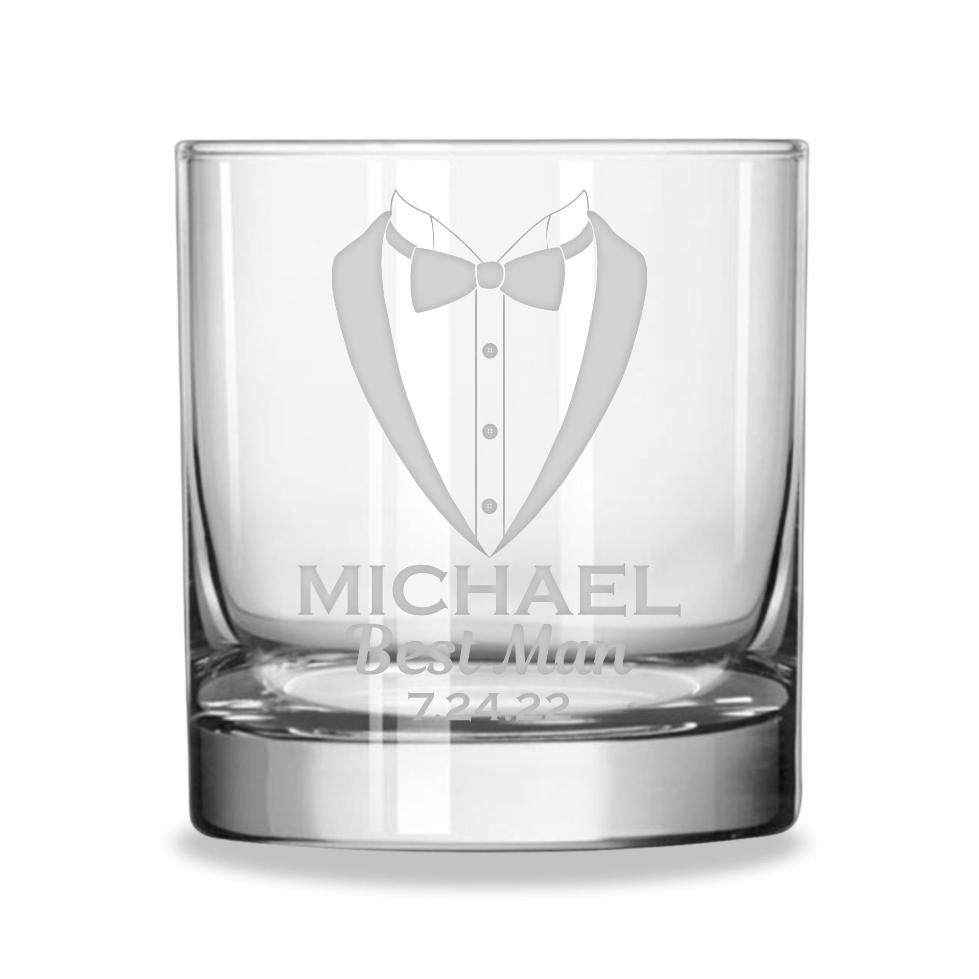 Tuxedo | Personalized 11oz Whiskey Glass